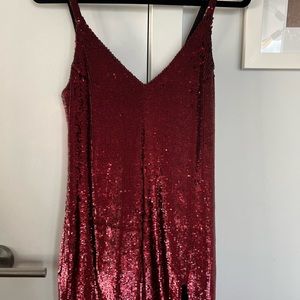 Reformation jimmy sequin dress size xs